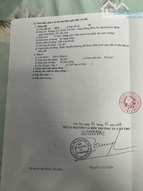 BÁN NHÀ 1 TRỆT 2 LẦU ĐƯỜNG SỐ 5 _ KDC HỒNG PHÁT ( KHU B ) - P.AN BÌNH  THÔNG TRẦN HOÀNG NA - 1