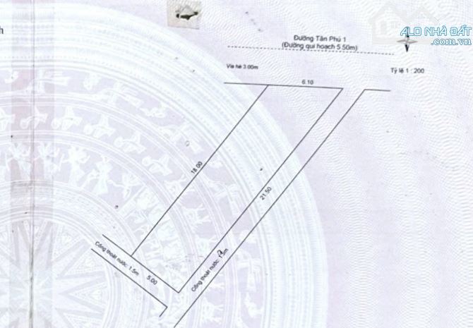 Đất 3 mặt thoáng – Đường Tân Phú 1, 98.7m² – Gần biển – Giá 10.95 tỷ - 1
