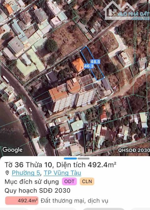 BÁN LÔ ĐẤT 467M2 HẺM Ô TÔ 16 CHỖ.GẰN MẶT TIỀN TRẦN PHÚ PHƯỜNG 5,GẦN BIỂN GIÁ 37 TỶ - 2