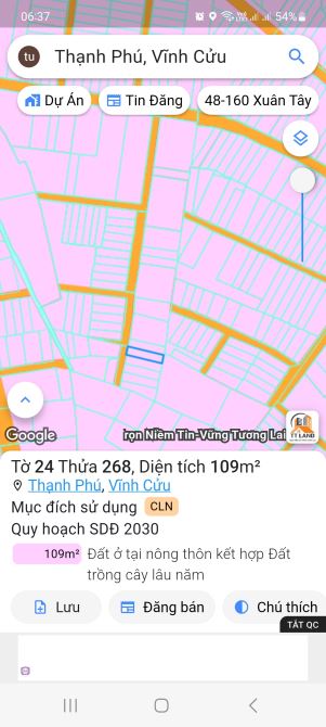 Bán lô đất sổ riêng thạnh phú vĩnh cửu - 2