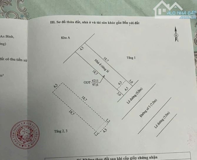 BÁN NHÀ 1 TRỆT 2 LẦU ĐƯỜNG SỐ 5 _ KDC HỒNG PHÁT ( KHU B ) - P.AN BÌNH  THÔNG TRẦN HOÀNG NA - 2