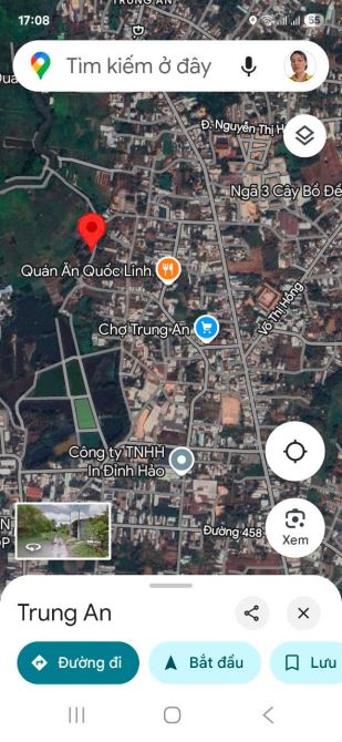 Bán đất thổ cư trung tâm xã Trung An Củ Chi TPHCM, DT: 932m2. - 2