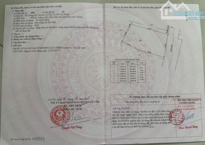Bán đất thổ cư trung tâm xã Trung An Củ Chi TPHCM, DT: 932m2. - 3