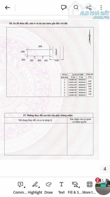 Lô đất Phú Ân Nam 2 - Diên An - Diên Khánh Đường nhựa rộng 13m Diện tích 126m2 thổ cư Hươn - 7