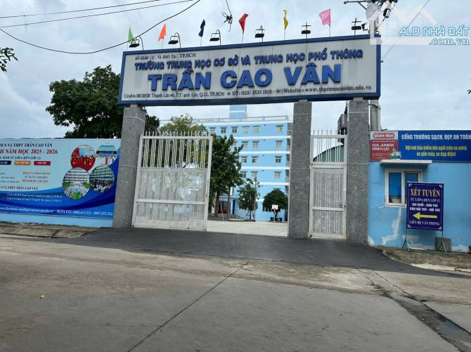 Đất Đẹp Thạnh Lộc 40 sát trường Trần Cao Vân ( 4M x 23M ) Q12