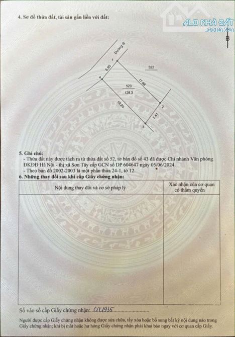 ĐẤT SIÊU ĐẸP SỔ MỚI TINH THƠM MÙI MỰC FULL THỔ CƯ