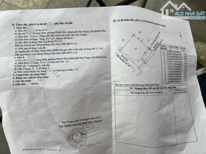 Cần bán đất tặng nhà hẻm Trương Định - khu bàn cờ - phường Phước Hoà, giá 3,7 tỷ - 11