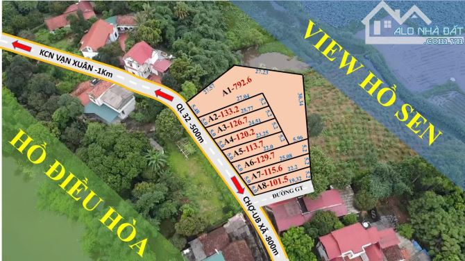 8 ô cực Vip đất Vạn Xuân, 90m thổ cư, giá đầu tư - 2