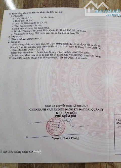 BÁN NHÀ HXT 6M, RA DƯƠNG THỊ MƯỜI Q12, 5T, GIÁ 6,85T, THƯƠNG LƯỢNG. - 2