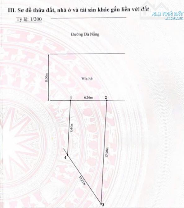 Mặt đường Đà Nẵng - 85,3m2 - ngang 6,26m cực hiếm - vỉa hè rộng - giá siêu tốt 11,8 tỷ - 2