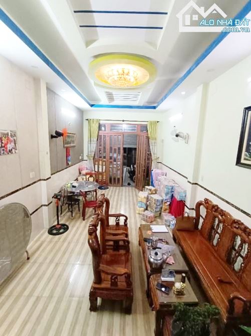 BÁN NHÀ TRẦN VĂN KIỂU 87M2 (4X22M) 7.9 TỶ 4 TẦNG 5PN HẺM XE HƠI 8M THÔNG QUẬN 6 - 6