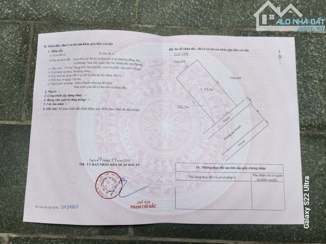 Chỉ 33 triệu/m đất biệt thự TĐC Đồng Bồ quận Hải An