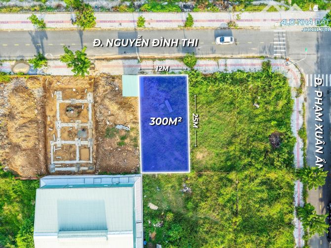 Đất biệt thự 300m2 Nguyễn Đình Thi view sông, khu VIP tại Hoà Xuân
