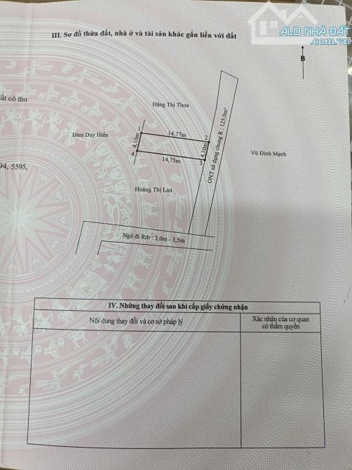 Có 1 tỷ 1xx triệu muốn đầu tư đất Lâm Động - Thuỷ Nguyên thì phải lưu ý lô đất này ạ