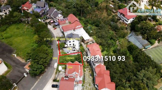 Bán lô đất 165m- gần bến xe Liên tỉnh Đà Lạt🚘 15 Tỷ 5- xung quanh là khách sạn, villa,.