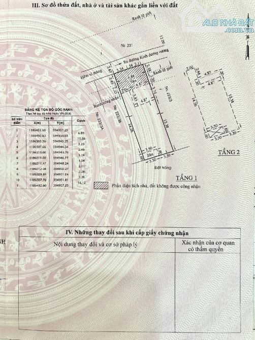 An Dương Vương, An Lạc , BTan DT: 7x20,2 tầng. Giá 11 tỷ TL.  BÁN BIỆT THỰ  HXH 7x20m– - 11
