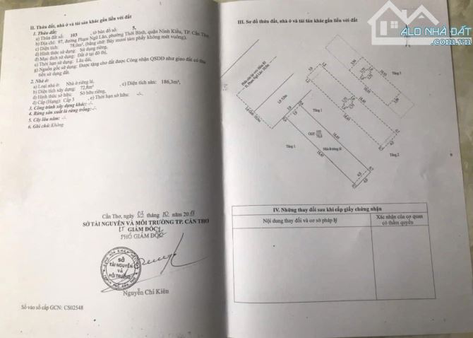 Bán nhà 1 trệt 1 lầu mặt tiền Đường Phạm Ngũ Lão, TPCT - 1