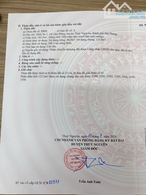 Có 1 tỷ 1xx triệu muốn đầu tư đất Lâm Động - Thuỷ Nguyên thì phải lưu ý lô đất này ạ - 1