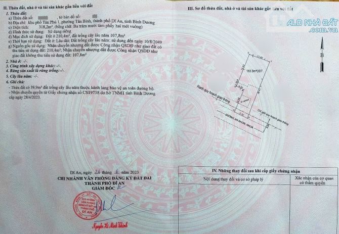 Bán nhà cấp 4 (7.7x32.6m), mặt tiền An Nhơn p. Tân Bình gần Ngã Tư Chiêu Liêu - 1