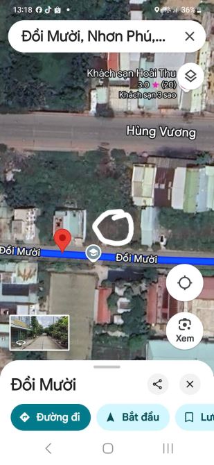 Bán lô đất mặt tiền đg đồi mười ngày UBND nhơn phú dt 82m2 giá 2ty350 - 2