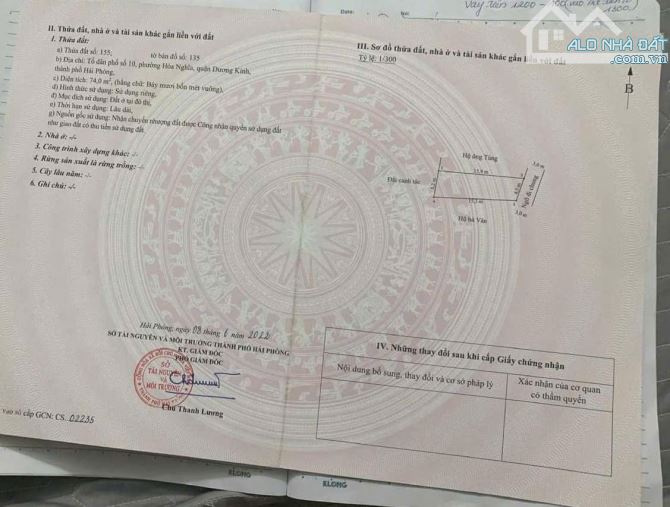 74m2 ngang 4.5m.Ngõ ô tô, gần đường Cầu Rào 3, Hoà Nghĩa, chỉ 1.15 tỷ - 3