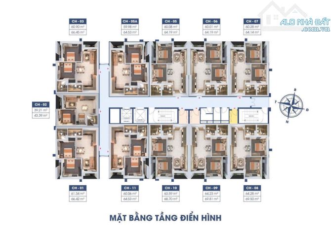 Chung cư The Point, đối diện bến xe Vinh quỹ căn giá tốt! chỉ từ 1,25x tỷ! - 3