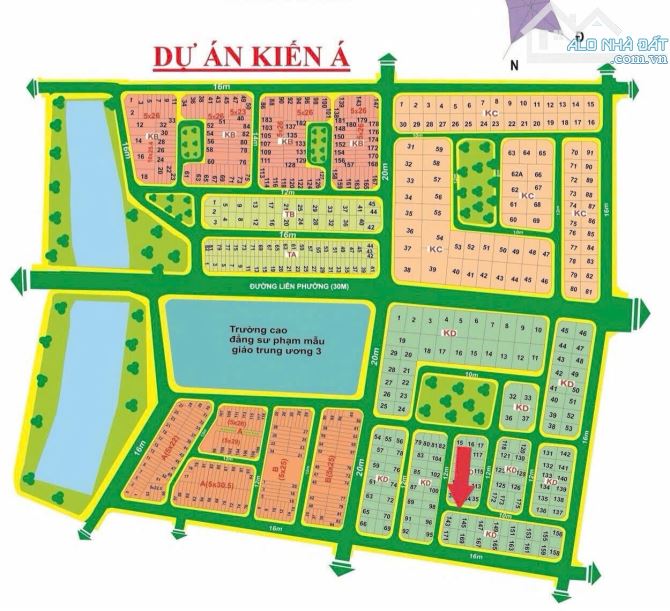 Bán đất dự án Kiến Á đường Liên Phường Quận 9 cũ gần chợ nền KD144 (200m2) 85 tr/m2 - 3