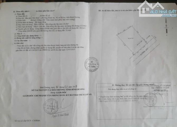 Đất mặt tiền phường Bình An, Tp Dĩ An - 4