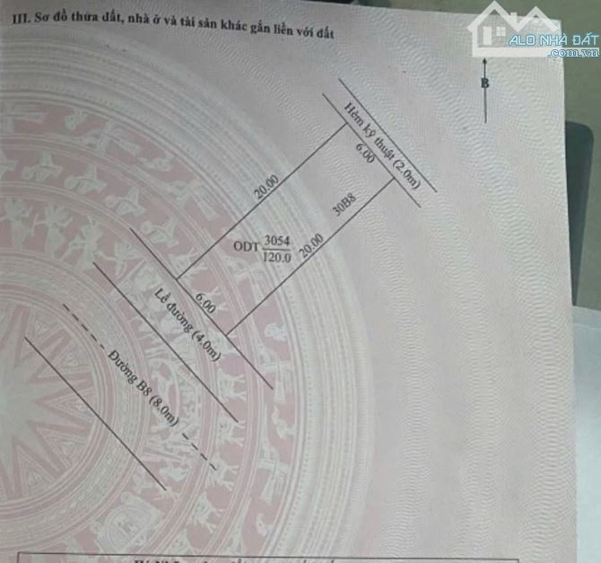 bán nền đường b8 khu dân cư tân phú cần thơ, dt: 6x20 giá 2.3 Tỷ - 4