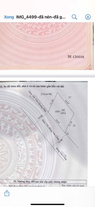 BÁN ĐẤT LỚN HẺM 135 ĐỒNG VĂN CỐNG, AN THỚI, BÌNH THUỶ - 5