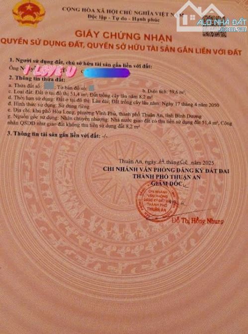 2,39Tỷ TL🔥Bán lô đất Ngang 8m_Gần đường Vĩnh Phú 38A, p.Vĩnh Phú, Tp.Thuận - 6