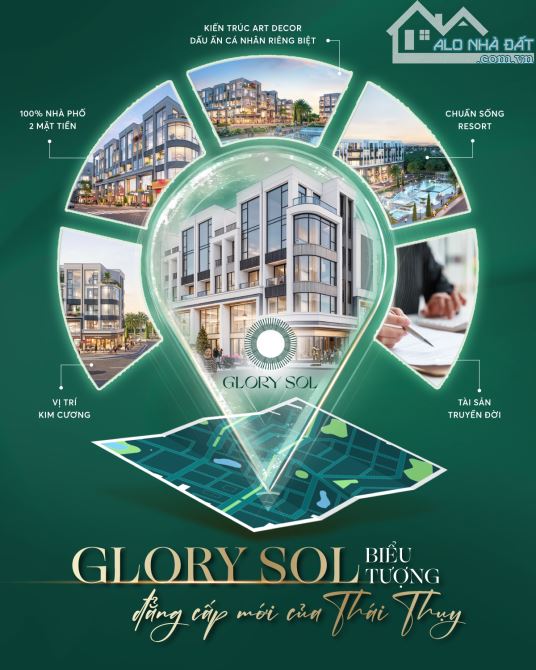 Khu đô thị Glory Sol- trung tâm thị trấn Diêm Điền . Giá trực tiếp từ CĐT