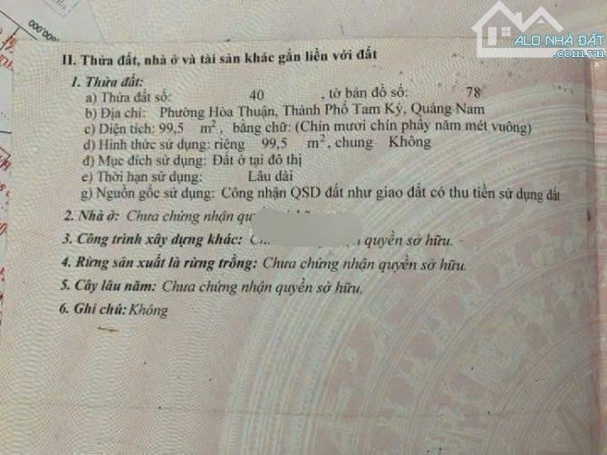 📌📌📌LÀM VIỆC TRỰC TIẾP GIÁ TỐT !!! BÁN LÔ ĐẤT ĐẸP - TRUNG TÂM TP TAM KỲ