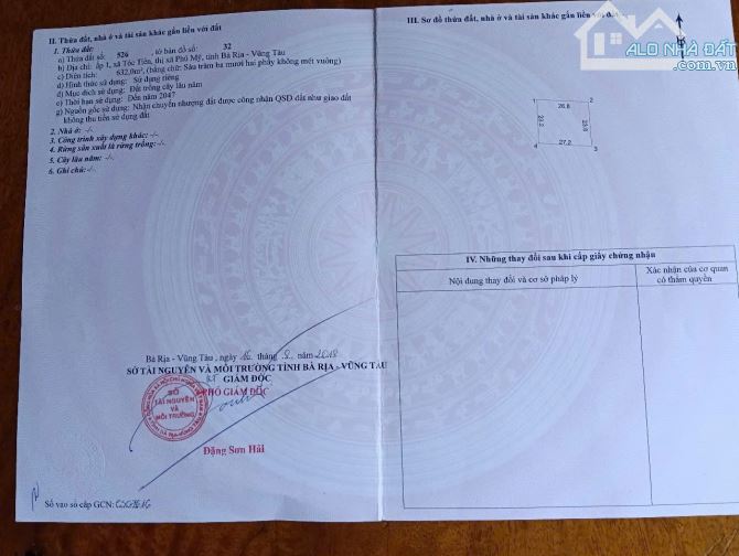Tôi chính chủ cần bán 5 lô đất Tóc Tiên, Phú Mỹ, TP HCM
