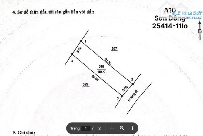 Sát hồ Đồng Mô 105m2 sổ riêng, đg ô tô tránh, gần trường sỹ quan, giá 2.7 tỷ