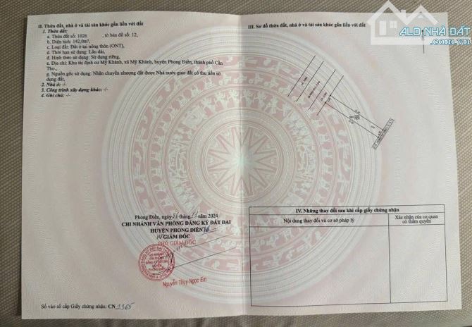 (Chủ gửi) Bán nền đường số 3 TĐC Mỹ Khánh