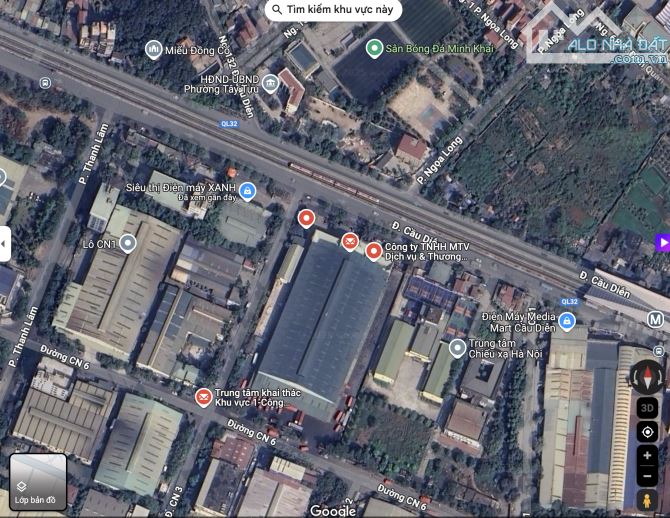 Cho Thuê Mặt Bằng làm Showroom , Salon,  Gara ô tô Mặt Đường QL32 Nhổn - Hà Nội - 1