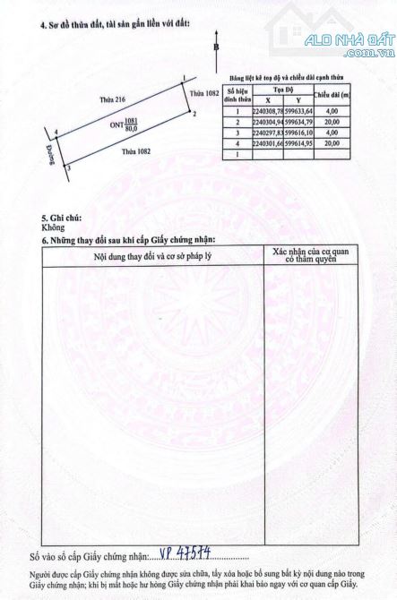 Bán Đất Ninh Nhất, Hoa Lư, Ninh Bình, 80m2 x mt 4m, Giá: 4,5 tỷ( ctl) - 1
