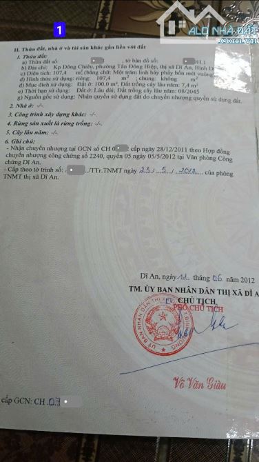 Bán dãy trọ 10x21.5m, hẻm Đoàn Thị Kia p. Tân Đông Hiệp kế chợ, thu 16tr/th - 2