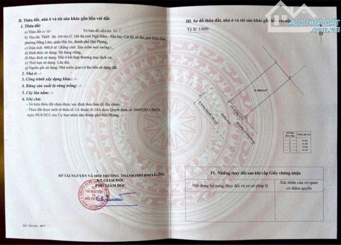 Bán đất mặt đường 22m lô 18 Lê Hồng Phong - DT 1200m xây cao tầng - 2
