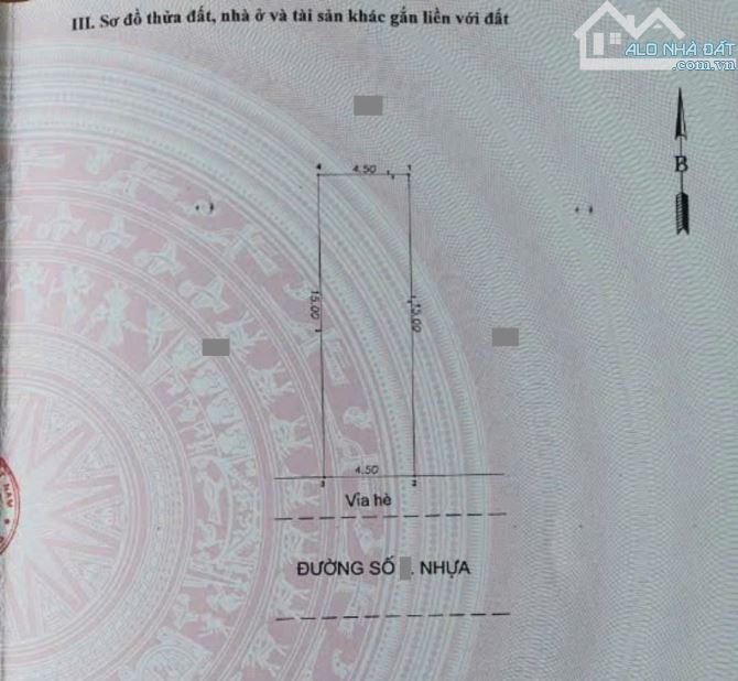 Đất gần chợ Dĩ An 2, phường An Bình, TP Dĩ An. 3,75 tỷ - 3