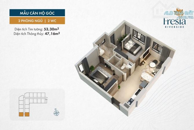 Chỉ từ 450 triệu – Sở hữu căn hộ ven sông ngay trung tâm Biên Hòa - 3