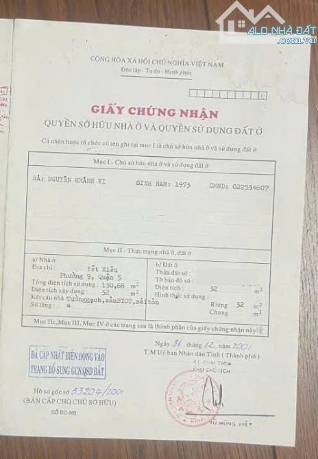 BÁN GẤP NHÀ MẶT TIỀN YẾT KIÊU 5 TẦNG 8X9 NGAY CỔNG CHỢ AN ĐÔNG-AN ĐÔNG PLAZA CHỈ 31 TỶ - 4