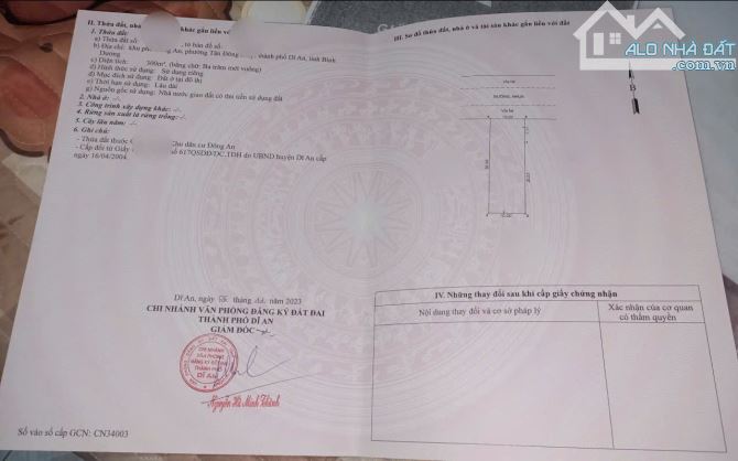 Đất mặt tiền kinh doanh KDC Đông An, phường Tân Đông Hiệp, Tp Dĩ An. 11 tỷ - 5