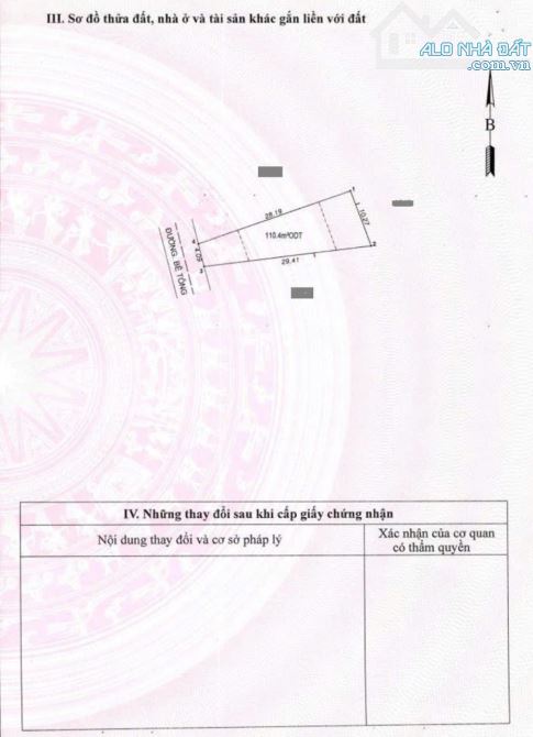 Đất gần làng đại học quốc gia, phường Bình Thắng, TP Dĩ An. 3,3 tỷ - 6