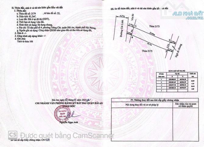 Bán đất Mặt Đường Cát Linh, Tràng Cát
