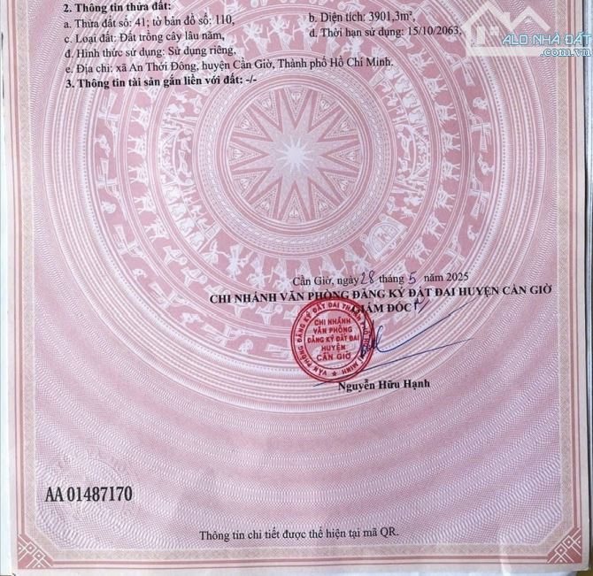 Bán gấp lô đất đường xe hơi Lý Nhơn, An Thới Đông, Cần Giờ - 6