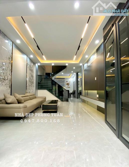 Nhà đẹp 4 tầng xây mới độc lập phố Tô Hiệu• lô góc 57m2