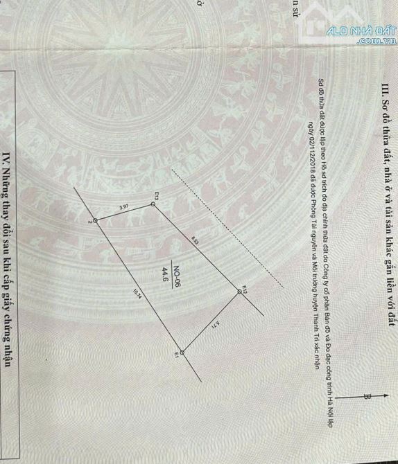 Đấu giá Tân Hà, Duyên Hà. DT: 45m, lô góc, ô tô vào đất, giá: 6.6 tỷ, gần TĐC Ngũ Hiệp