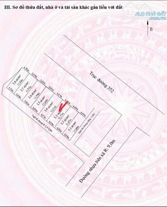 🎉Chào bán 1 lô Tại Cao Nhân .  🍀Dt : 60m2 . 🍀 cách đường 352 chỉ 150m2 .
